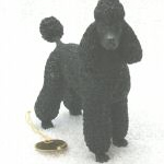 Leonardo Standing Black Poodle