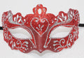 Red and Silver Rialto Masquerade Mask