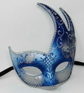 Blue and Silver Wave Masquerade Mask