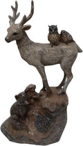 Large Stag Fox Owl Squirrel Robin Hedgehog Woodland Animals Figurine Ornament