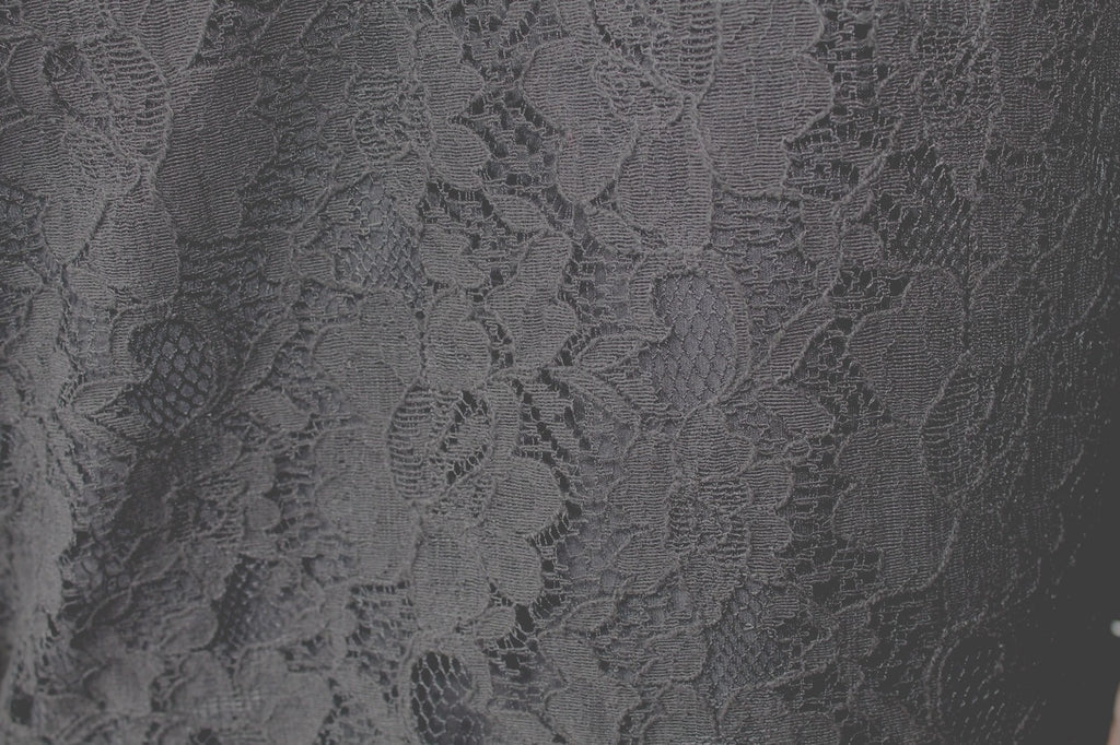 Ladies Black Lace Lined Ladies Pyjamas Longe Pants Size 8-10 with Sleep Mask