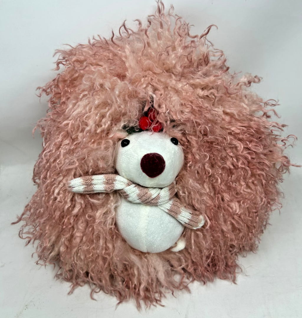Choice of 2 Designs Supersoft Cuddly Hedgehog Herbie or Holly Fur with Scarf