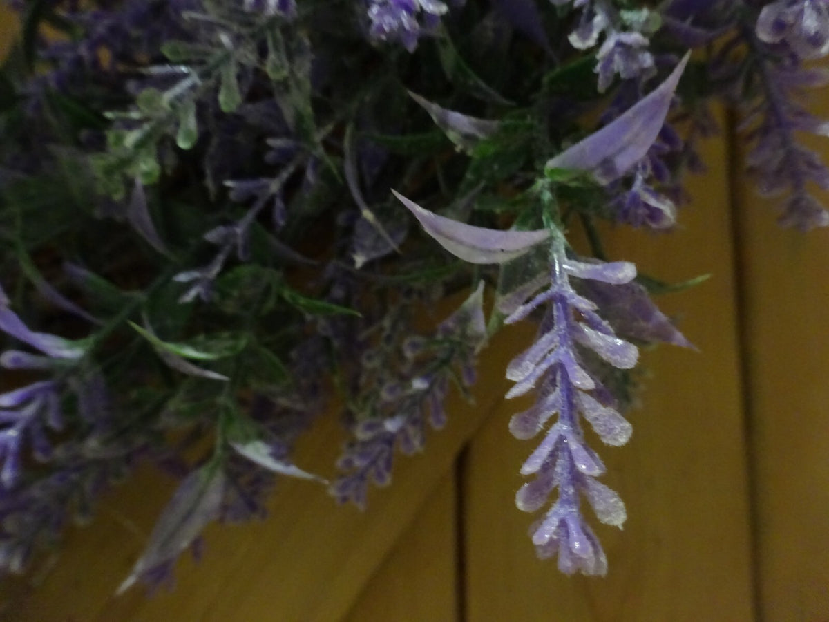 Large Realistic Artificial Floral Arrangement Lavender Herb Wreath 50cm Diameter