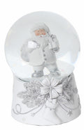 Musical Father Christmas Water Ball Snow Globe Santa with Sack & Gifts 15cm High