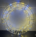 Arctic Sparkle 40cm 360 Warm White & White LEDs Wreath Circle Indoor or Outdoor