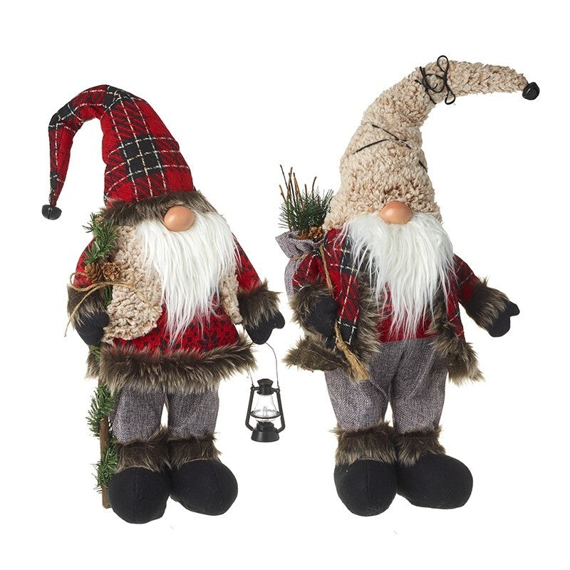 Choice of 2 Cute Large Christmas Freestanding LED Light Up Santa Gonk 53cmTall