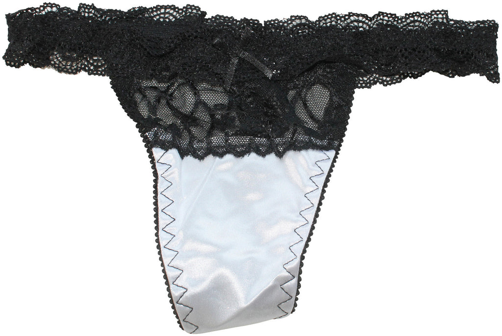 Choice of 6 Colours Beautiful Sexy Ladies Panties Briefs Thong Satin & Lace 8-10