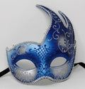 STUNNING BLUE AND SILVER VENETIAN MASQUERADE BALL CARNIVAL PROM PARTY EYE MASK
