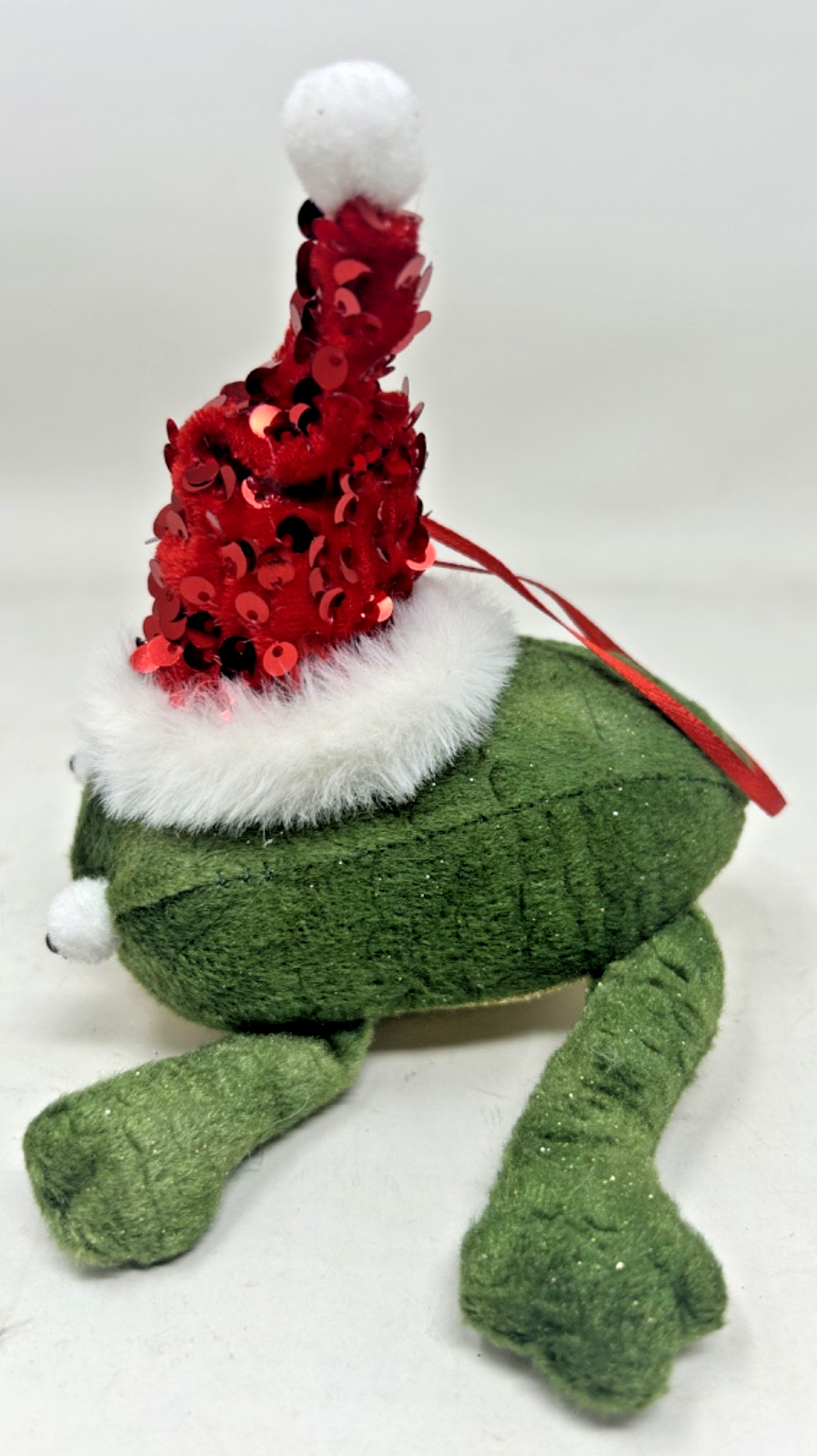 Cute  Festive Frog Hanging Pendant 14cm Tall Christmas Ornament Decoration Tree