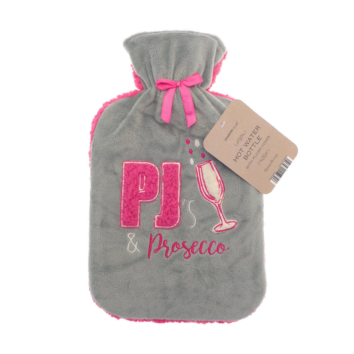 Unicorn Gin Prosecco Sheep Hottie Foxy Snuggle Up Hot Water Bottle With Cover