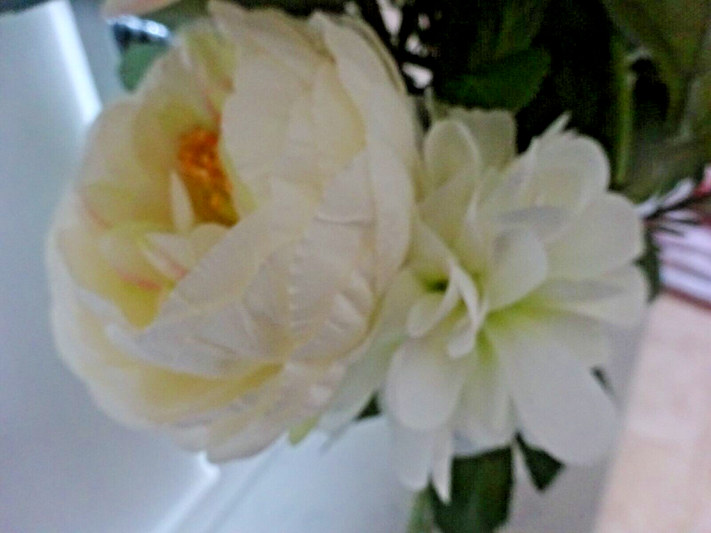 Artificial Hand Tied Floral Bouquet 60cm Tall White Mixed Flowers Bundle Bunch