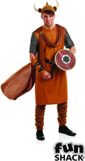 Mens Quality 8 Piece Fun Shack Viking Warrior Costume/Outfit Size Large 42/44