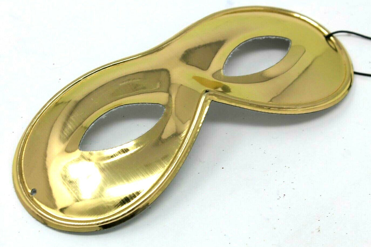GOLD POCKET MASK SUPER VALUE VENETIAN MASQUERADE PARTY CARNIVAL BALL EYE