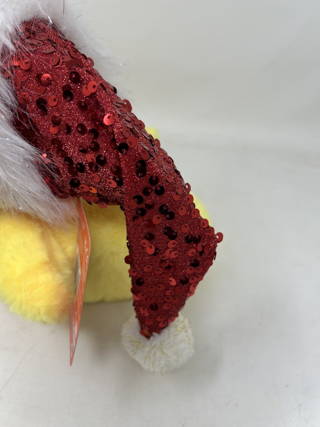 Super Soft Christmas Cuddly Plush Sparkle Duck Freestanding 20cm Tall Sequin Hat