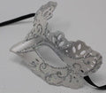 QUALITY RIALTO WHITE SILVER MALE/FEMALE VENETIAN MASQUERADE PARTY BALL EYE MASK