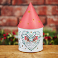 Christmas Robin Design 'Robins Appear When Angels Are Near' Lantern 21cm High