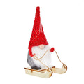Choice of 3 Cute Christmas Tree Santa Gonk Decorations 18cmTall with Red Hats