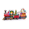 Santa Claus Train Locomotive LED Light Up Revolving Tree Decoration 38cm Long