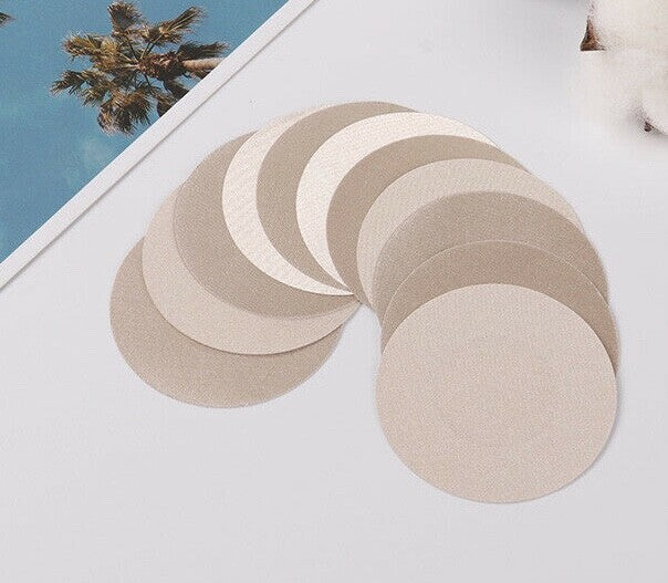 Choice of 3 Designs Disposable FabricAdhesive Breast Nipple Cover Nude