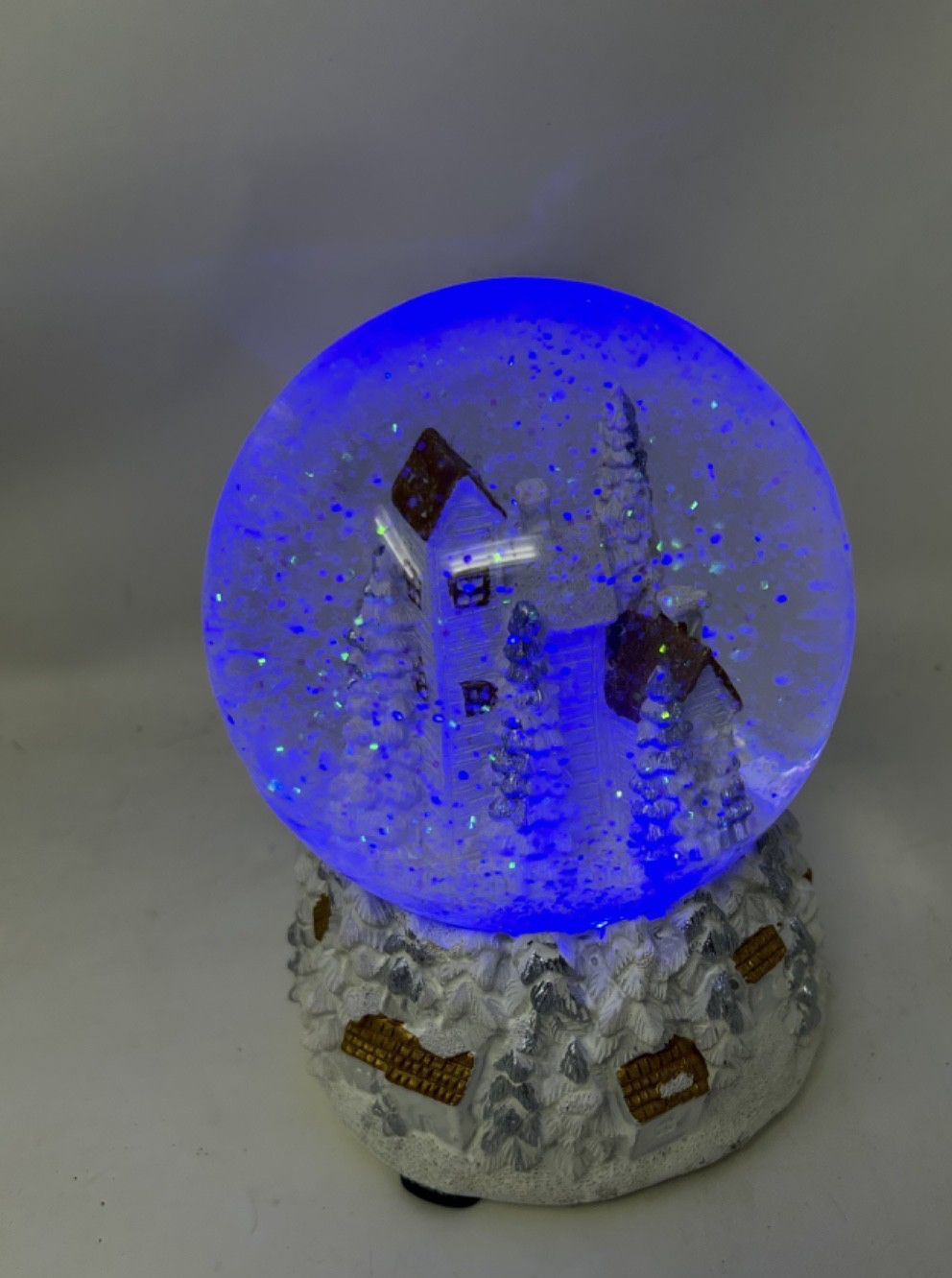 Musical Christmas Village Snow Globe