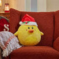 Super Soft Christmas Plush Squeezy Duck Freestanding but Loves Cuddles 30cm Tall