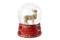Musical Reindeer Stag Snow Globe Water Ball Plays Deck the Halls Merry Christmas