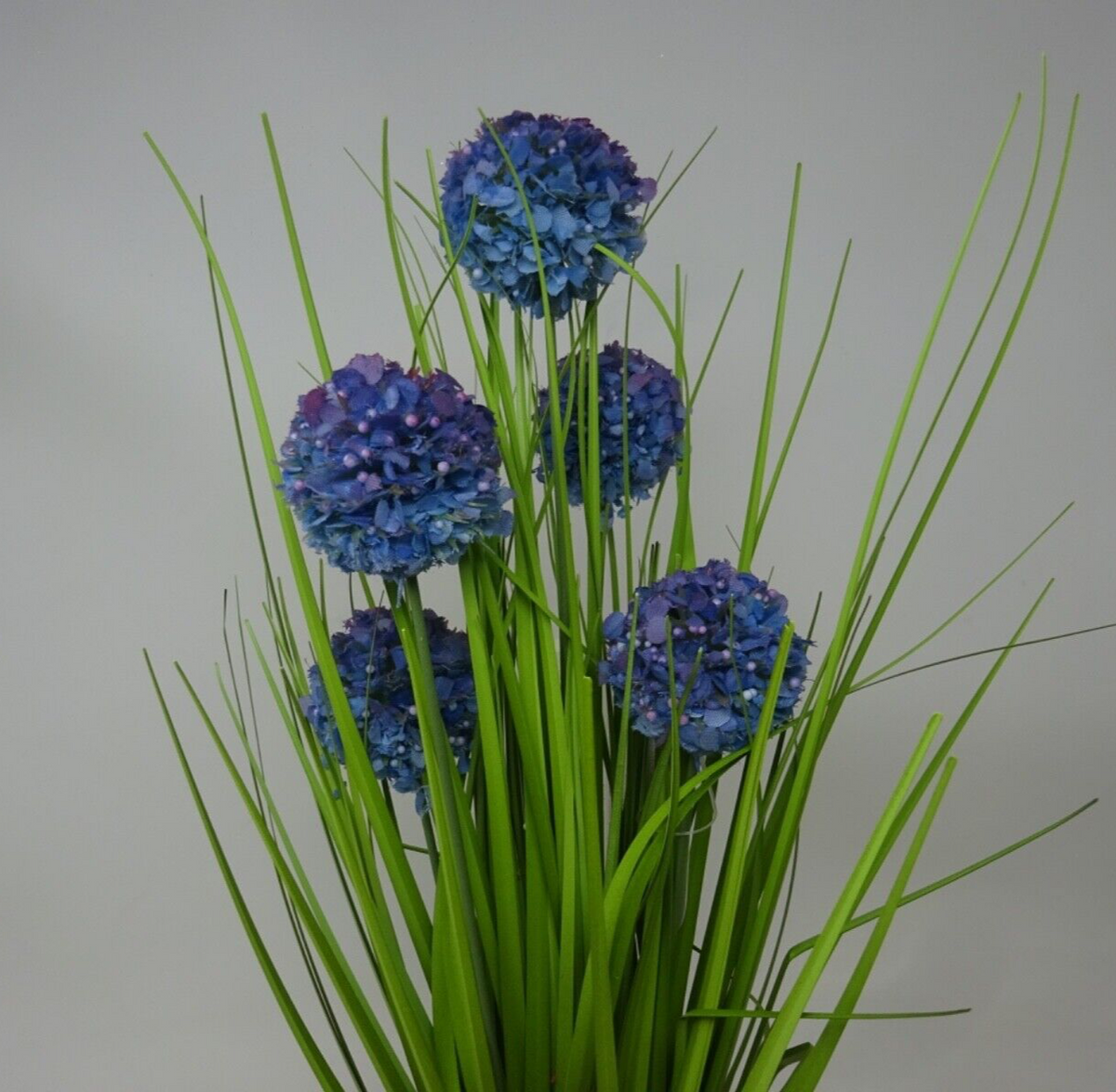 Choice of Artificial Faux Flowers Pom Pomettes 30cm Tall Hessian Base Bouquet