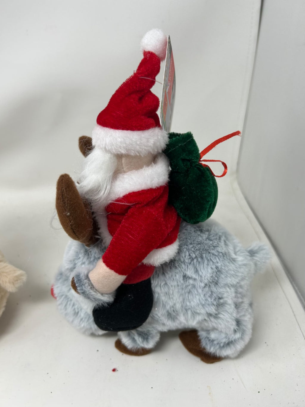 Choice of 2 22cm Tall Animated Musical Santa on Rudolph the Red Nose Reindeer