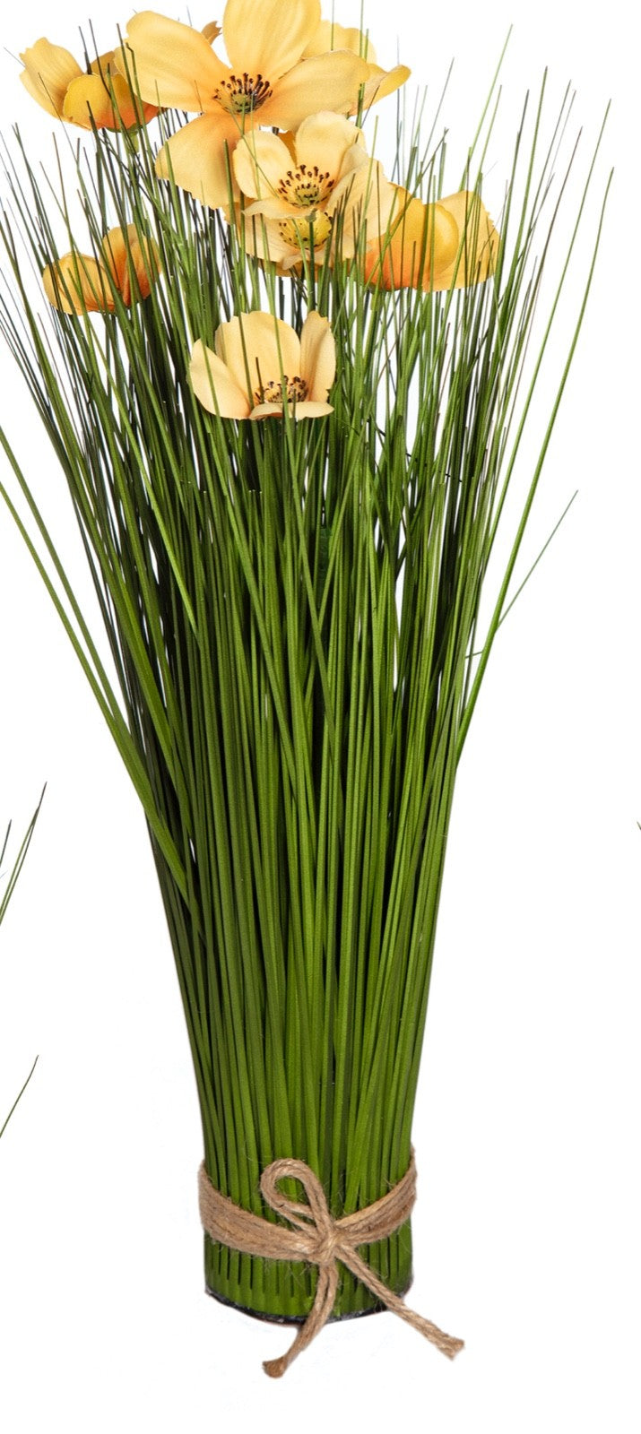 Choice 3 Colours Artificial Faux Flowers 48cm Tal Bunch Bundle Grass Hessian Tie