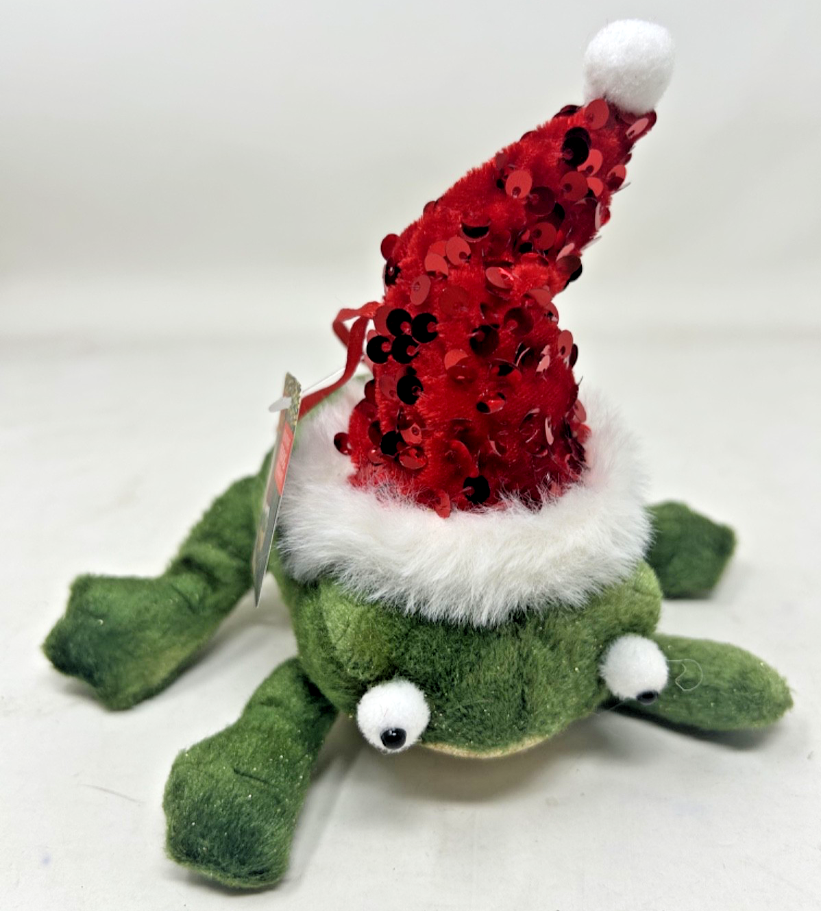 Cute  Festive Frog Hanging Pendant 14cm Tall Christmas Ornament Decoration Tree