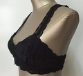 Choice of Black or White Lace Summer Beach Camisole Crop/Cropped Top Size 8-10