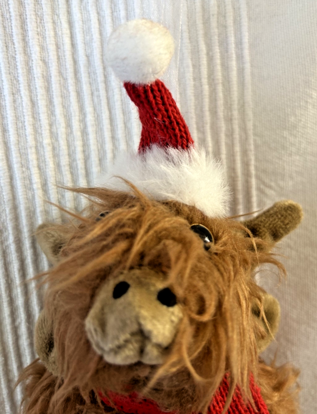 Cute Soft Hairy Hattie Highland Cow Plush Fabric Hanging Tree Decoration 24cm