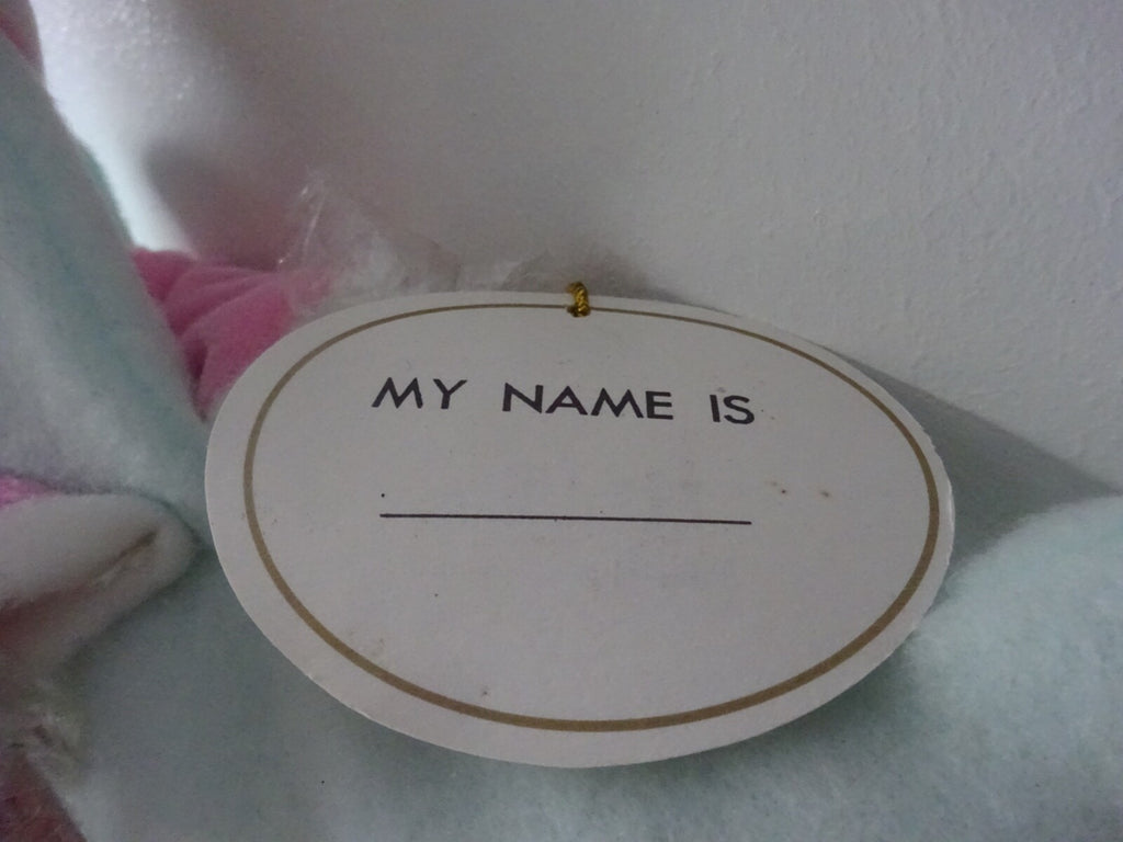 CHRISTENING NEW BORN GIFT BABY GIRL PORCELAIN DOLL HANGER STAR TEDDY & CHIMES
