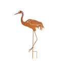 Rusty Metal Heron Garden Ornament, 82cm