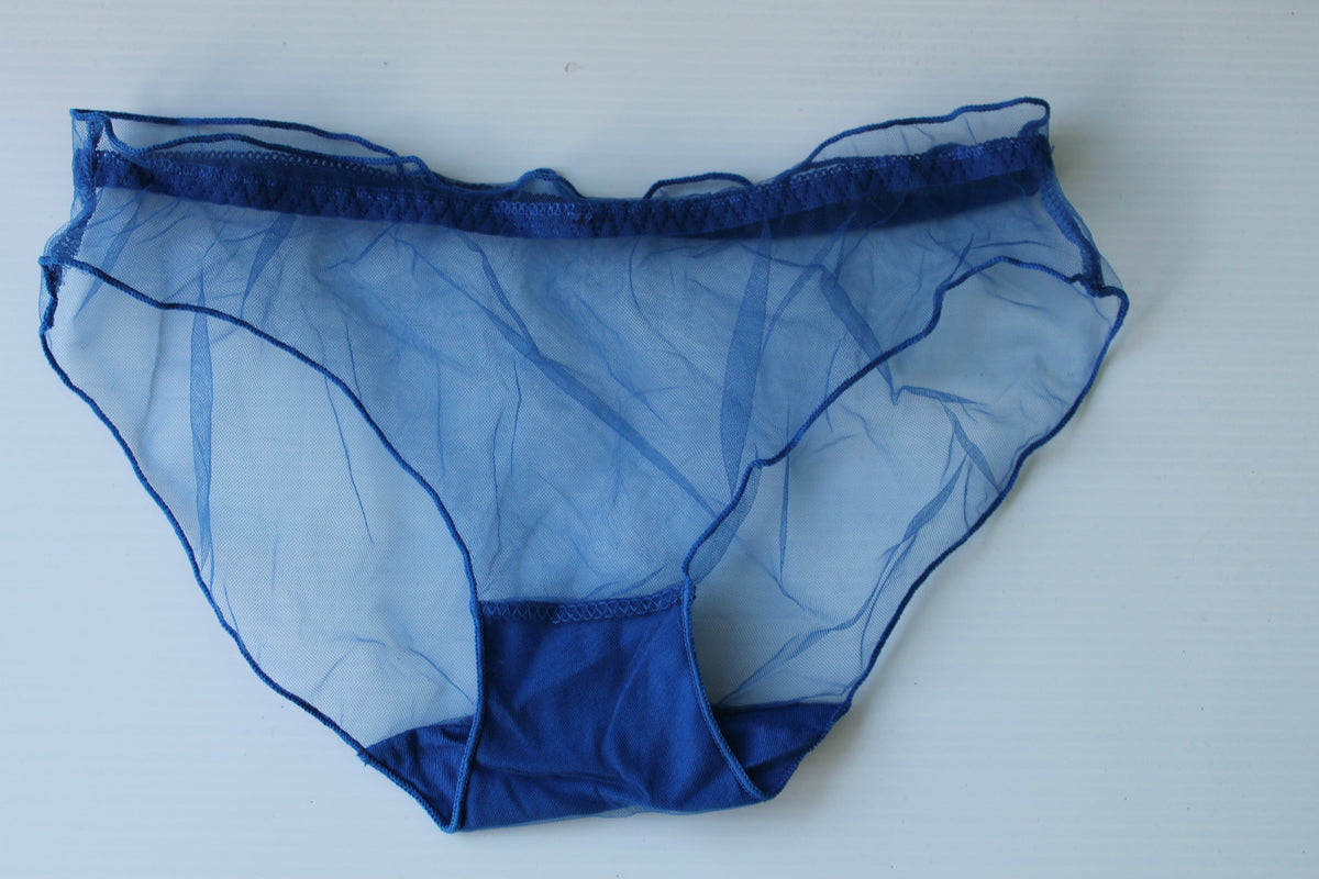 Ladies Sheer Mesh Transparent Net Sexy Knickers Panties Briefs Elasticated 8-12