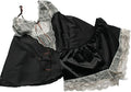 Luxury Camisole Set Black Satin & Lace Size 8-10 Cami Top Shorts French Knickers