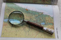 Handcrafted Handmade Wooden Mother of Pearl Shell Magnifying Glass 3" 7.5cm Dia