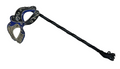 BLUE & SILVER MUSICAL VENETIAN MASQUERADE PARTY CARNIVAL BALL ON HAND HELD STICK