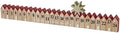Wooden Merry Christmas Childrens Advent Countdown Calendar with Star Marker 40cm