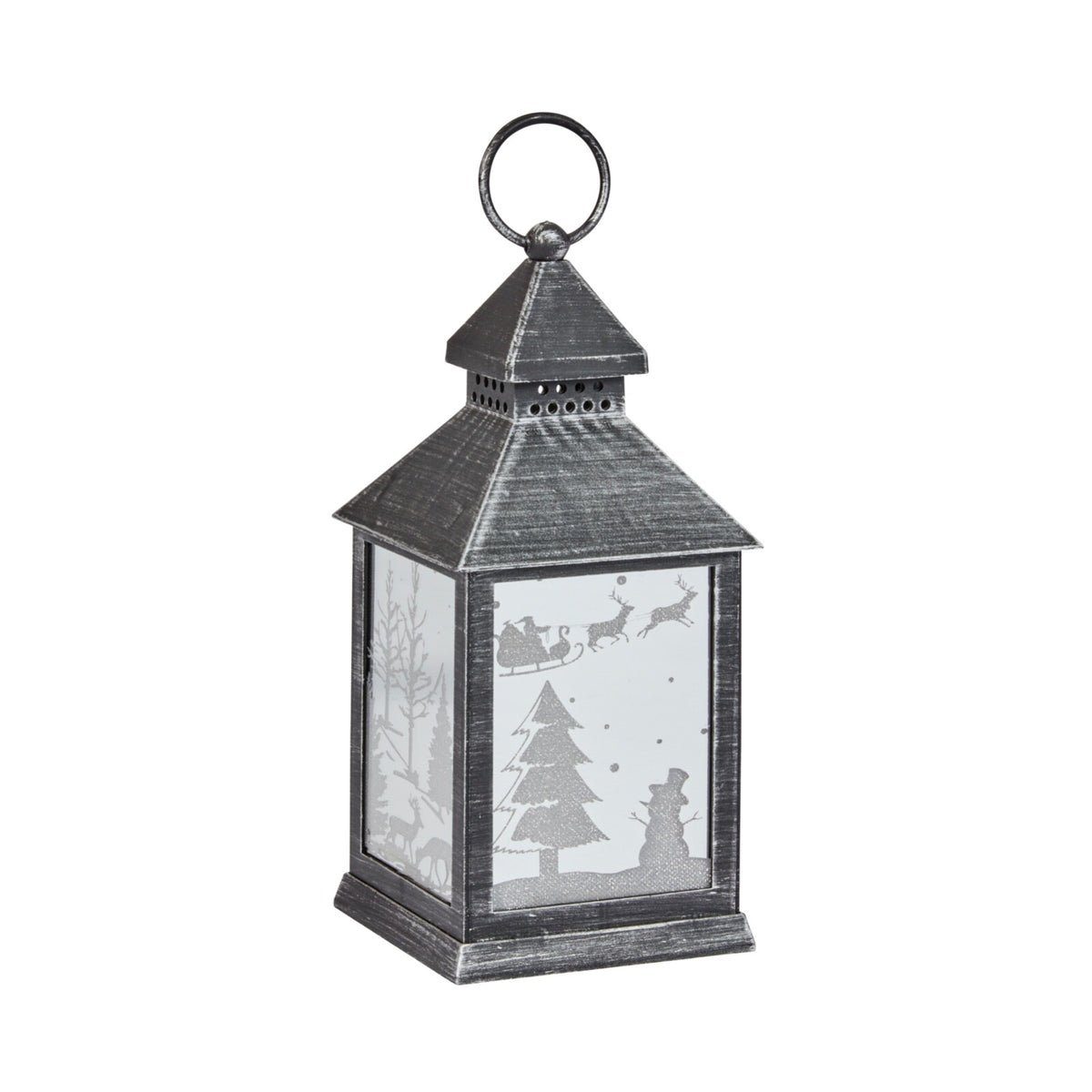 Choice of 2 Christmas Colour Changing LED Light Up Lantern 24cm Tall on Timer