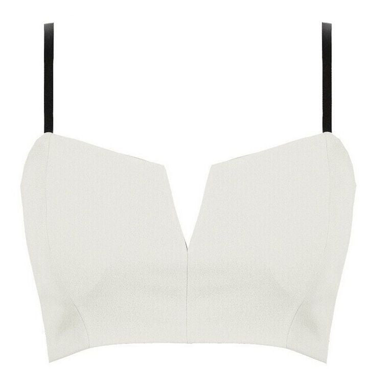 Choice of 3 Colours Summer Beach Wear Crop Cropped Top Zip Back 12-14
