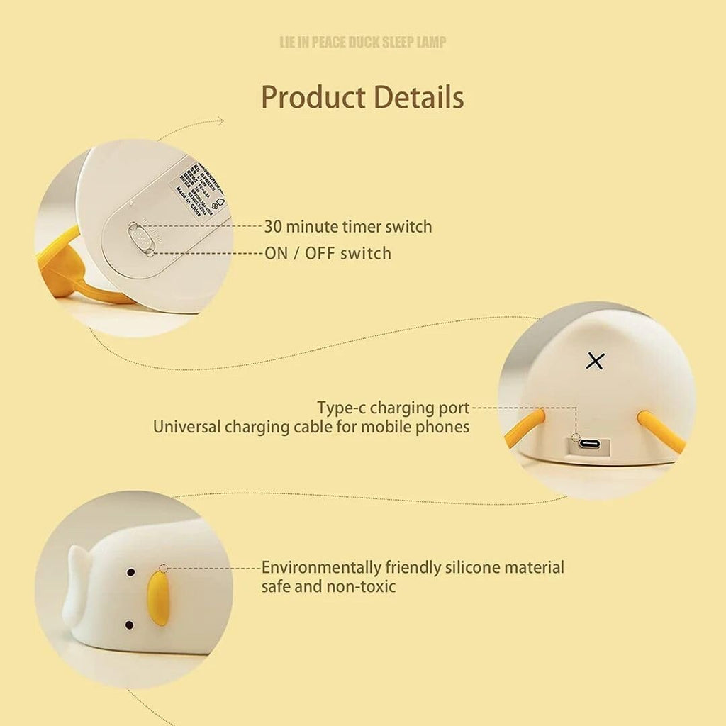 Squeezable RGB Nightlight Chuck Veggie Lumi Buddy Colour Changing Lamp Bed Light