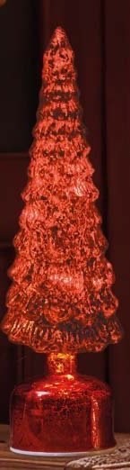 Choice of 3 Colours Christmas 10 LED Light Up Spinning Wonder Tree 34cm Tall