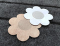Choice of 3 Designs Disposable FabricAdhesive Breast Nipple Cover Nude