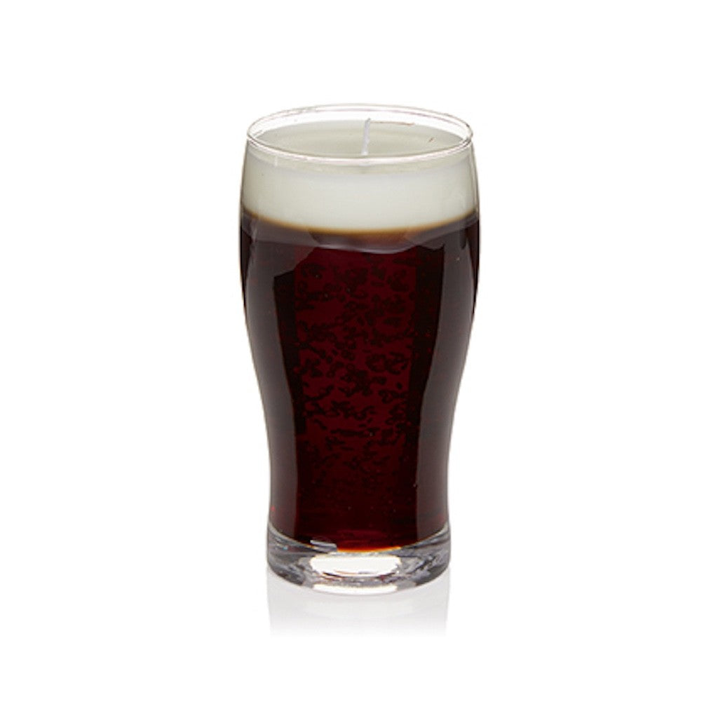 Christmas Festive Full Size Stout Glass Gel Candle 16cm Tall x9cm Wide Gift Idea
