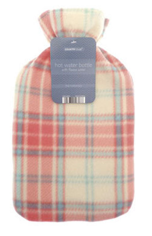 Choice 3 Designs Funky Snuggly Hot Water Bottle with Soft Fleece Appliqué Cover