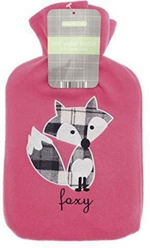 Unicorn Gin Prosecco Sheep Hottie Foxy Snuggle Up Hot Water Bottle With Cover