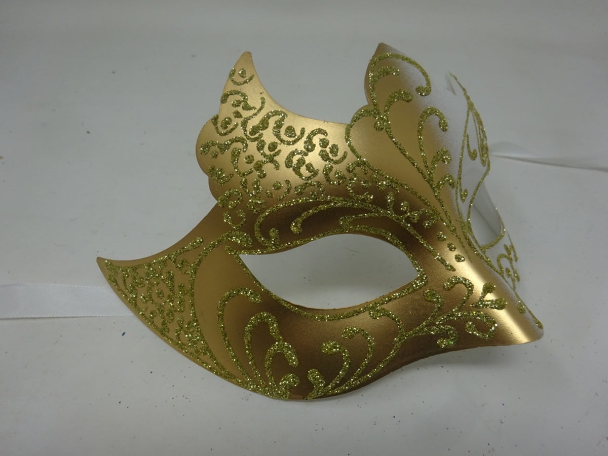 STYLISH IVORY GOLD GOTHIC VENETIAN MASQUERADE CARNIVAL PARTY BALL PROM EYE MASK