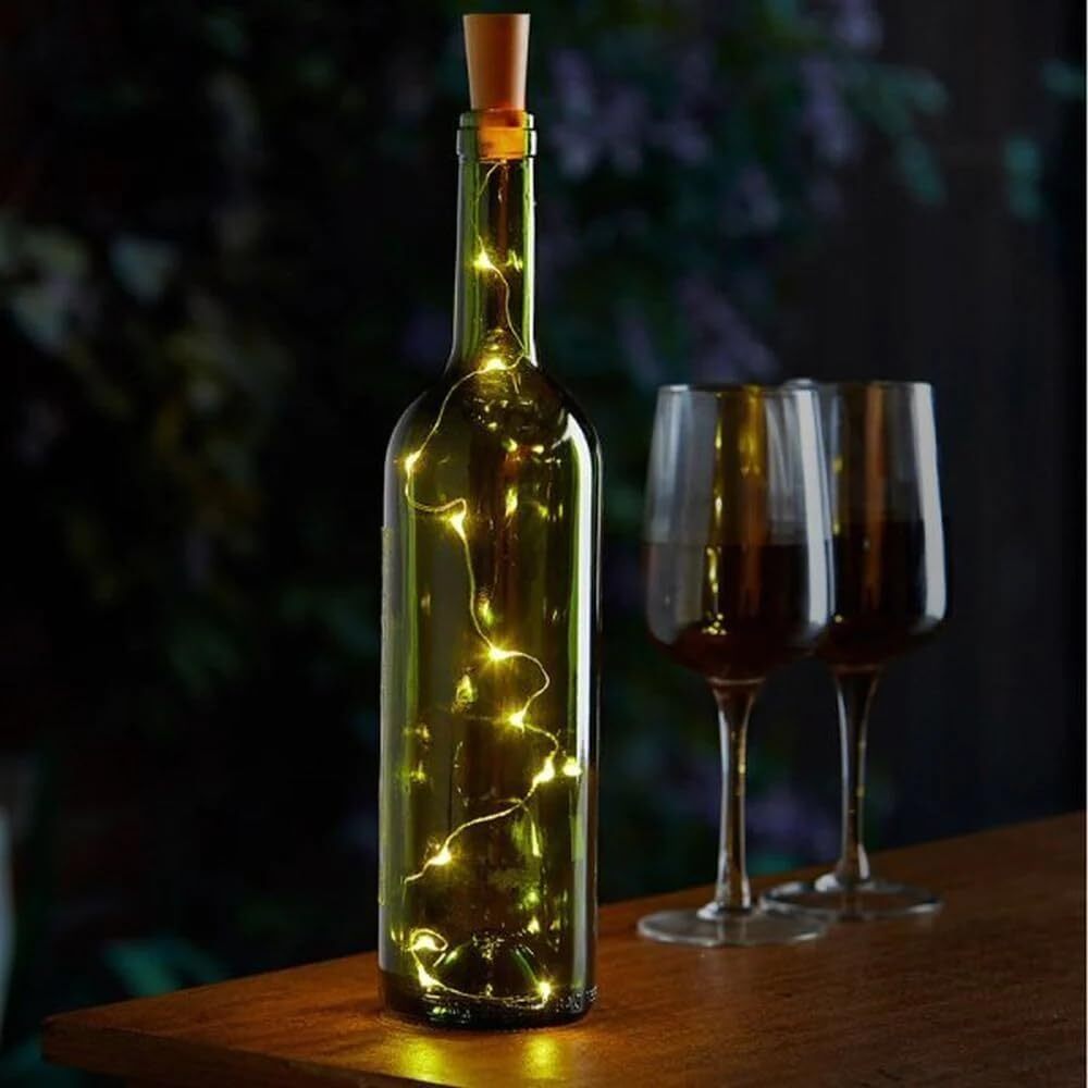 Bottle it! String Lights Choice of Multi-coloured or White 3 in Pack Decoration