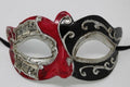 RED BLACK SILVER MUSICAL NOTES VENETIAN MASQUERADE CARNIVAL PARTY BALL EYE MASK